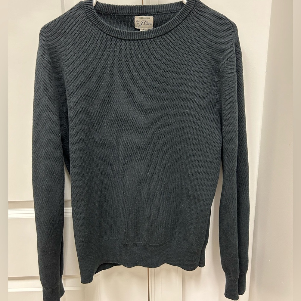J. Crew Cotton Silk Crewneck Sweater